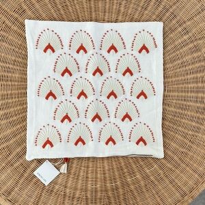 NEW Serena & Lily Monarch Pillow Cover (20” SQ)-Papaya Orange